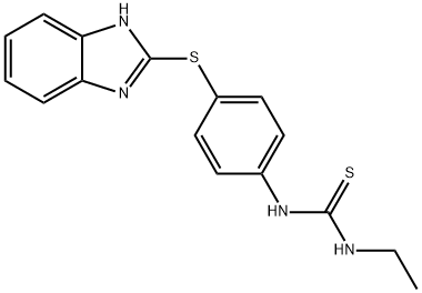 Thiourea, N-[4-(1H-benzimidazol-2-ylthio)phenyl]-N'-ethyl- Structural