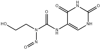 Urea, N-(2-hydroxyethyl)-N-nitroso-N'-(1,2,3,4-tetrahydro-2,4-dioxo-5-pyrimidinyl)- Structural