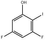 Phenol, 3,5-difluoro-2-iodo- Structural