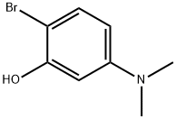 Phenol, 2-bromo-5-(dimethylamino)- Structural