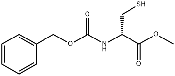 D-Cysteine, N-[(phenylmethoxy)carbonyl]-, methyl ester Structural