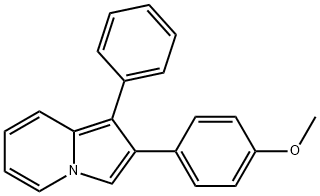 Indolizine, 2-(4-methoxyphenyl)-1-phenyl- Structural