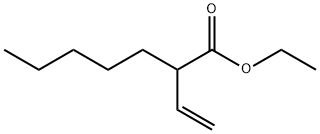 Heptanoic acid, 2-ethenyl-, ethyl ester Structural