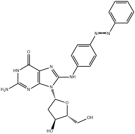 Guanosine, 2'-deoxy-8-[[4-(phenylazo)phenyl]amino]- (9CI) Structural