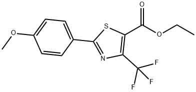 JR-6611, Ethyl 4-(trifluoromethyl)-2-(4-methoxyphenyl)thiazole-5-carboxylate, 97% Structural