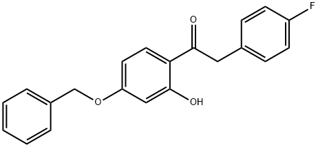 JR-7019, 1-(4-(Benzyloxy)-2-hydroxyphenyl)-2-(4-fluorophenyl)ethanone, 97% Structural