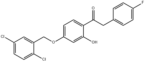 JR-7021, 1-(4-(2,5-Dichlorobenzyloxy)-2-hydroxyphenyl)-2-(4-fluorophenyl)ethanone, 97% Structural
