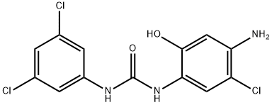 Urea, N-(4-amino-5-chloro-2-hydroxyphenyl)-N'-(3,5-dichlorophenyl)- Structural
