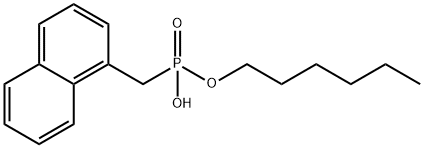 Phosphonic acid, (1-naphthalenylmethyl)-, monohexyl ester (9CI) Structural