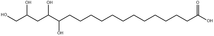Octadecanoic acid, 14,15,17,18-tetrahydroxy- Structural