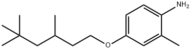 Benzenamine, 2-methyl-4-[(3,5,5-trimethylhexyl)oxy]- Structural