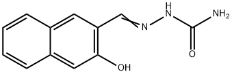 Hydrazinecarboxamide, 2-[(3-hydroxy-2-naphthalenyl)methylene]- Structural