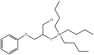 Stannane, tributyl[1-(chloromethyl)-2-phenoxyethoxy]- Structural