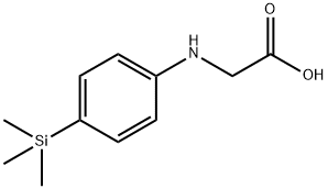 Glycine, N-[4-(trimethylsilyl)phenyl]- Structural