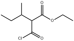 Pentanoic acid, 2-(chlorocarbonyl)-3-methyl-, ethyl ester Structural