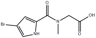 Glycine, N-[(4-bromo-1H-pyrrol-2-yl)carbonyl]-N-methyl- Structural