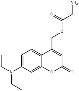 Glycine, [7-(diethylamino)-2-oxo-2H-1-benzopyran-4-yl]methyl ester Structural