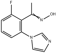 Ethanone, 1-[2-fluoro-6-(1H-imidazol-1-yl)phenyl]-, oxime Structural