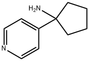 Cyclopentanamine, 1-(4-pyridinyl)- Structural