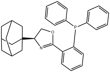 Oxazole, 2-[2-(diphenylphosphino)phenyl]-4,5-dihydro-4-tricyclo[3.3.1.13,7]dec-1-yl-, (4S)- Structural