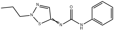 Urea, N-phenyl-N'-(2-propyl-1,2,3-thiadiazol-5(2H)-ylidene)- Structural