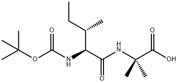 Boc-Ile-Aib-OH Structural
