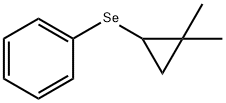 Benzene, [(2,2-dimethylcyclopropyl)seleno]- Structural
