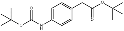 Benzeneacetic acid, 4-[[(1,1-dimethylethoxy)carbonyl]amino]-, 1,1-dimethylethyl ester Structural