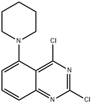 Quinazoline, 2,4-dichloro-5-(1-piperidinyl)- Structural