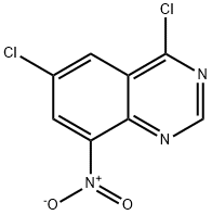 Quinazoline, 4,6-dichloro-8-nitro- Structural