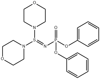 diphenoxyphosphorylimino(dimorpholin-4-yl)-$l^{4}-sulfane Structural