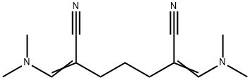 Heptanedinitrile, 2,6-bis[(dimethylamino)methylene]- Structural