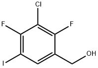 Benzenemethanol, 3-chloro-2,4-difluoro-5-iodo- Structural