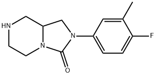 Imidazo[1,5-a]pyrazin-3(2H)-one, 2-(4-fluoro-3-methylphenyl)hexahydro-, hydrochloride (1:1) Structural