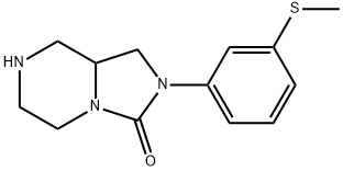 Imidazo[1,5-a]pyrazin-3(2H)-one, hexahydro-2-[3-(methylthio)phenyl]-, hydrochloride (1:1) Structural