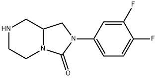 Imidazo[1,5-a]pyrazin-3(2H)-one, 2-(3,4-difluorophenyl)hexahydro-, hydrochloride (1:1) Structural
