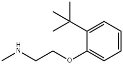 Ethanamine, 2-[2-(1,1-dimethylethyl)phenoxy]-N-methyl- Structural