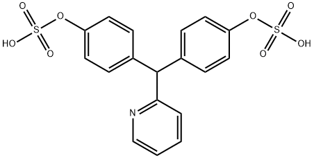 Phenol, 4,4'-(2-pyridinylmethylene)bis-, 1,1'-bis(hydrogen sulfate) Structural