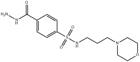 Benzoic acid, 4-[[[3-(4-morpholinyl)propyl]amino]sulfonyl]-, hydrazide Structural
