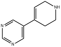 Pyrimidine, 5-(1,2,3,6-tetrahydro-4-pyridinyl)- Structural