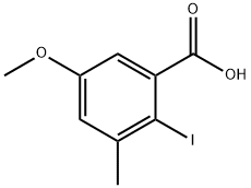 Benzoic acid, 2-iodo-5-methoxy-3-methyl- Structural
