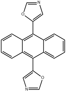 Oxazole, 5,5'-(9,10-anthracenediyl)bis- Structural