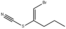 Thiocyanic acid, 1-(bromomethylene)butyl ester, (E)- (9CI) Structural