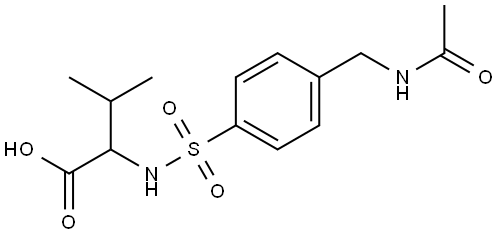 Valine, N-[[4-[(acetylamino)methyl]phenyl]sulfonyl]- Structural