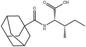 Isoleucine, N-(tricyclo[3.3.1.13,7]dec-1-ylcarbonyl)- Structural