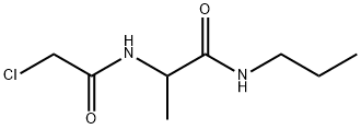Propanamide, 2-[(2-chloroacetyl)amino]-N-propyl- Structural
