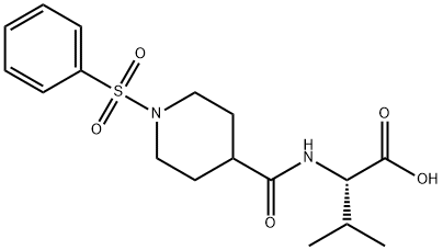 Valine, N-[[1-(phenylsulfonyl)-4-piperidinyl]carbonyl]- Structural