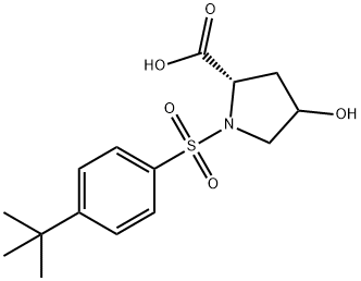 Proline, 1-[[4-(1,1-dimethylethyl)phenyl]sulfonyl]-4-hydroxy- Structural