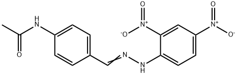 Acetamide, N-[4-[[2-(2,4-dinitrophenyl)hydrazinylidene]methyl]phenyl]- Structural