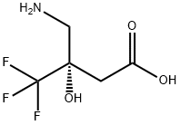 Butanoic acid, 3-(aminomethyl)-4,4,4-trifluoro-3-hydroxy-, (3S)- Structural